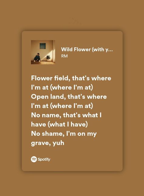 Wild Flower Lyrics Rm, Wildflower Rm Lyrics, Wild Flower Lyrics, Rm Wildflower, Wildflower Lyrics, Flower Lyrics, Books 2024, Bts Songs, Bts Lyrics