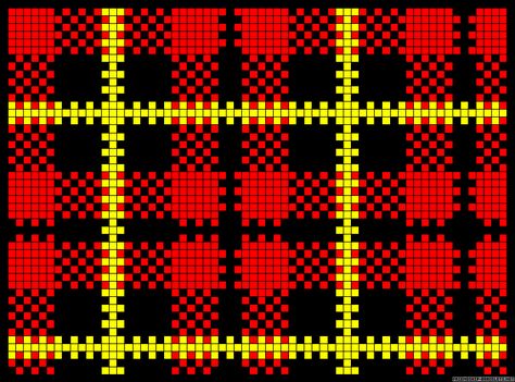 Plaid Alpha Pattern, Graham Tartan, Pola Jaring, Bead Loom Pattern, Tapestry Crochet Patterns, Bead Loom Bracelets, Pixel Pattern, Crochet Tapestry, Bead Pattern