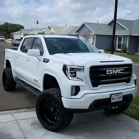 White Gmc Sierra 1500 Lifted, White Gmc Truck, White Gmc Sierra, White Pickup Truck, Gmc Denali Truck, Denali Truck, White Trucks, Truck Accesories, New Pickup Trucks