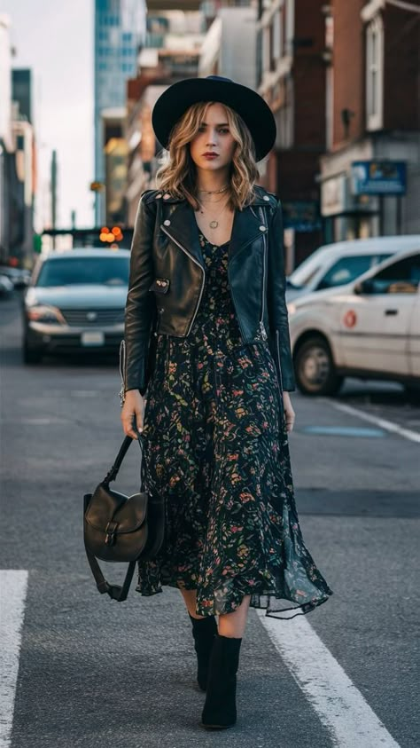 Super cute edgy outfit inspiration. Edgy Bohemian, Cute Edgy Outfits, Bohemian Princess, How To Wear Ankle Boots, Look Boho Chic, Short Ankle Boots, Estilo Hippie, Mode Boho, Rock Outfits