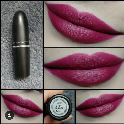 D For Danger Mac Lipstick, Mac D For Danger Lipstick, D For Danger Mac, Nails Xoxo, Lady Danger, Face Drawing Reference, True Winter, Colour Combos, Winter Makeup