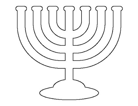 Menorah pattern. Use the printable outline for crafts, creating stencils, scrapbooking, and more. Free PDF template to download and print at http://patternuniverse.com/download/menorah-pattern/ Hanukkah Activities Preschool, Menorah Diy, Hanukkah Preschool, Hannukah Crafts, Hannukah Decorations, Kwanzaa Activities, Printable Outline, Hanukkah Activites, Candle Template