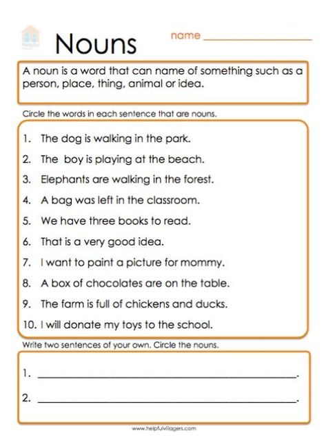 Parts Of Speech No Prep Test Prep And Review Materials For Common Core 64E Identifying Nouns Worksheet, Noun Worksheet For Grade 1, Nouns First Grade, Nouns For Kids, Common Nouns Worksheet, Grade 1 Worksheets, Nouns Exercises, Nouns And Verbs Worksheets, Proper Nouns Worksheet