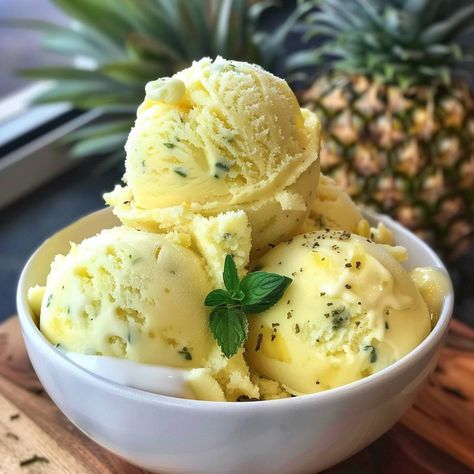 🍍 Experience a tropical escape with our easy Pineapple Ice Cream! Just blend, freeze, and enjoy! 🍽️ Pineapple Ice Cream 🛒 Ingredients: Pineapple chunks: 4 cups, frozen Sugar: 1/2 cup Heavy cream: 1 cup Vanilla extract: 1 tsp 👩‍🍳 Instructions: Blend: Process all ingredients until smooth. Freeze: Pour into a container, freeze until firm. Serve: Scoop and serve chilled. 🏝️ Cool off with our Pineapple Ice Cream on a hot day! Perfect for sharing! #TropicalTreat #IceCreamLovers Pineapple Ice Cream, Pineapple Chunks, Instagram Recipes, Twisted Recipes, Ice Cream Ingredients, Tropical Escape, Trending Recipes, Hot Day, Heavy Cream