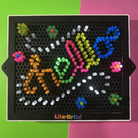 Lite Brite Ideas, Lite Brite Designs, 60s Halloween, Light Brite, Lite Bright, Stranger Things Merchandise, Lite Brite, Wonder Years, Room Goals