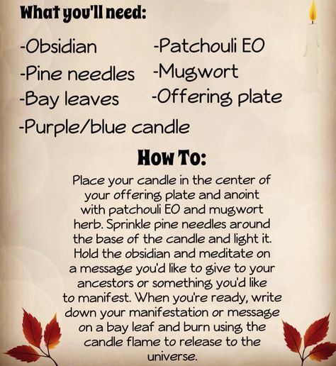 Mugwort Herb, Wiccan Crafts, Purple Candles, Wiccan Spell Book, Wiccan Spells, Thanksgiving Celebration, Family Thanksgiving, Blue Candles, My Ancestors