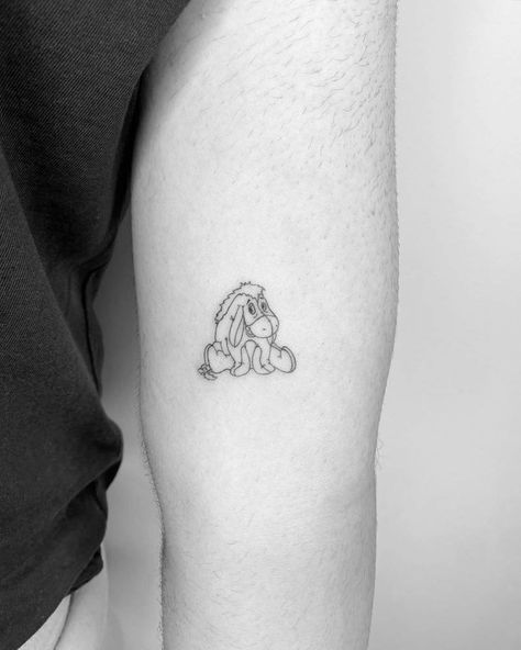 Eeyore Tattoo, Winnie The Pooh Tattoos, Brother And Sister Tattoo Ideas, Sister Tattoo Ideas, Strawberry Tattoo, Sister Tattoo, Petite Tattoos, Brother And Sister, Sister Tattoos