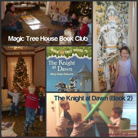 Brainstorm in Bloom: The Knight at Dawn ~ Book 2 (Magic Tree House Book Club), this would be fun - host a Magic Tree House book club Magic Tree House Activities, Mary Pope Osborne, Magic Tree House Books, Magic Tree House, House Series, Magic House, Magic Treehouse, Library Programs, The Knight