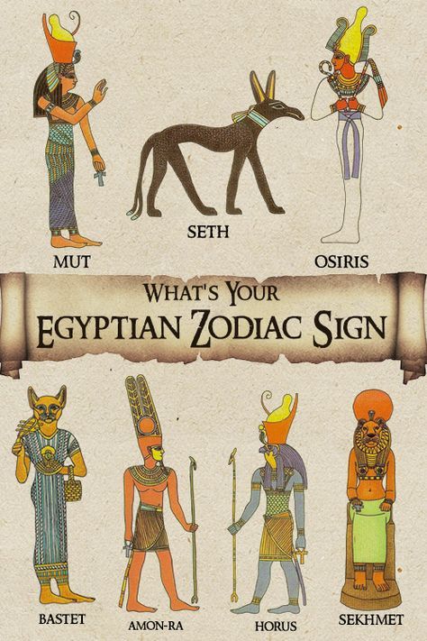 What’s Your Zodiac According to Egyptian Astrology? - https://themindsjournal.com/whats-your-zodiac-according-to-egyptian-astrology/ African Astrology, Egyptian Astrology, Kemetic Spirituality, Ancient Egypt Gods, Minds Journal, Egyptian Artifacts, Ancient Egyptian Gods, Egyptian Tattoo, Egyptian Symbols