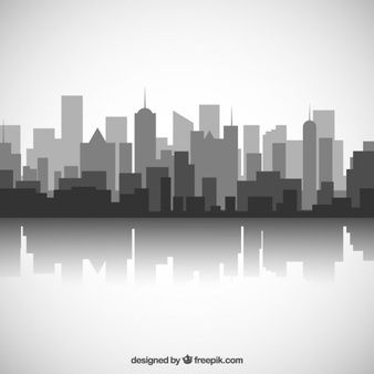 Skyline Vectors, Photos and PSD files | Free Download Buildings Black And White, City Skyline Drawing, City Black And White, City Outline, Skyline Image, Skyline Drawing, Cityscape Drawing, White Architecture, City Vector