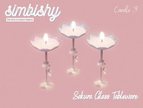 Sims 4 Candles, Sims 4 Cc Candles, Sims 4 Candle Cc, Medieval Peasant, Sims Decor, Glass Tableware, Sims 4 Clutter, Aroma Candle, Cute Room Ideas