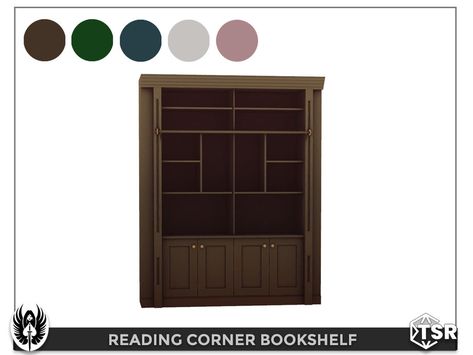 The Sims Resource - Reading Corner Bookshelf Sims4 Cc Bookshelf, Ts4 Bookshelf Cc, Bookshelf Sims 4 Cc, Sims 4 Books, Sims 4 Bookshelf, Sims 4 Bookshelf Cc, Old Bookshelves, Bookshelf Headboard, Corner Bookshelf