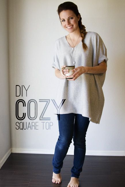 Diy Clothes Tops, Blouse Tutorial, Look Boho Chic, Sewing Blouses, Sewing Tops, Sew Ins, Diy Vetement, Costura Diy, Square Top