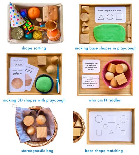 Shape Sorting Activities, Montessori Math Activities, Learning Centers Preschool, Montessori Lessons, Shape Sort, Teaching Shapes, Preschool Units, Homeschool Preschool Activities, Montessori Toddler Activities