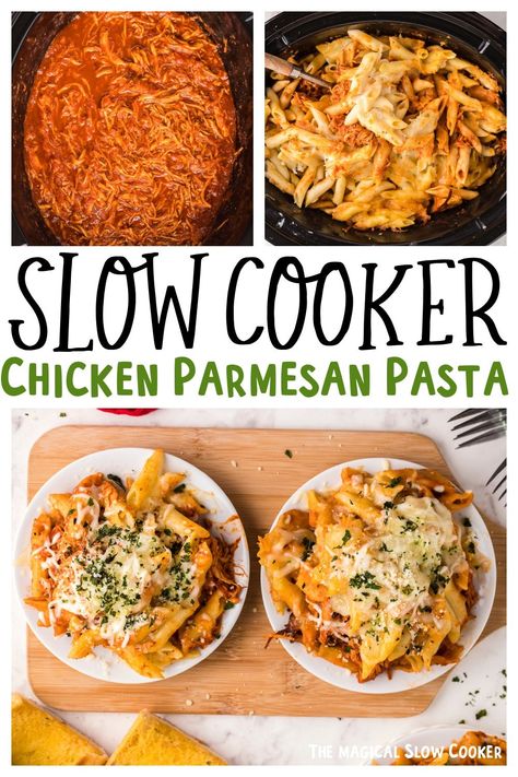 Chicken Parmesan Pasta Crockpot, Chicken Pasta Sauce Crockpot, Chicken Parmesan Casserole Crockpot, Chicken Parm Pasta Crock Pot, Recipes That Use Pasta Sauce, Chicken Parmesan In Crockpot, Chicken Parmesan Recipe Crock Pot, Chicken And Pasta Crockpot Recipes, Crockpot Chicken Parmesan Pasta