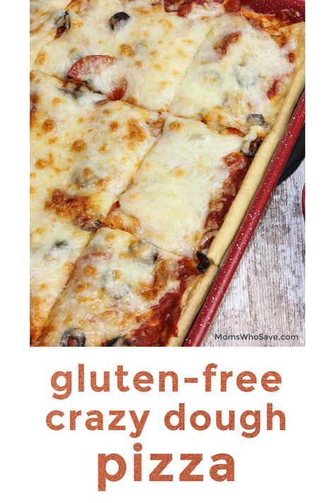 Dough Pizza Recipe, Crazy Crust Pizza, Crazy Dough, Gluten Free Pizza Crust Recipe, Gluten Free Pizza Recipes, Gluten Free Bread Machine, Gluten Free Pizza Dough, Delicious Pizza Recipes, Dough Pizza