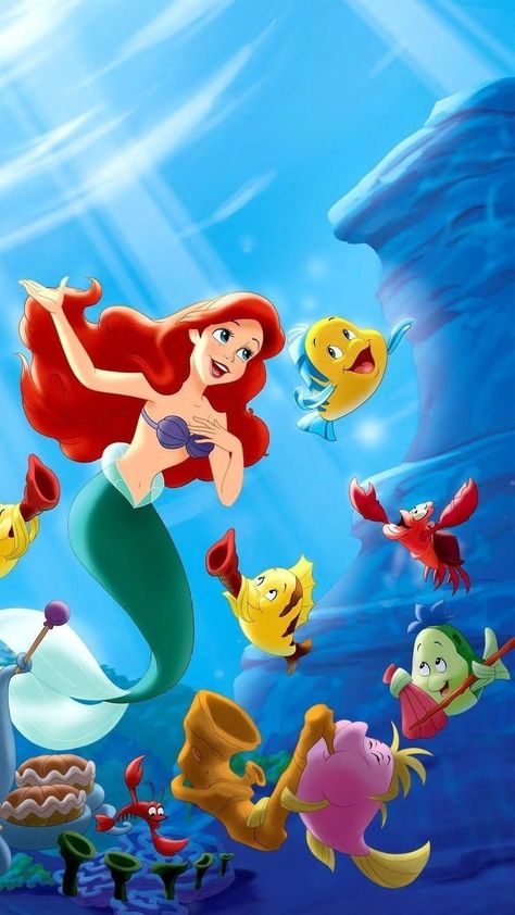 Ariel The Little Mermaid Wallpapers, Little Mermaid Background, The Little Mermaid Wallpaper, Ariel Movie, Ariel Wallpaper, Little Mermaid Wallpaper, Little Mermaid Characters, Mermaid Wallpaper, Underwater Scenes