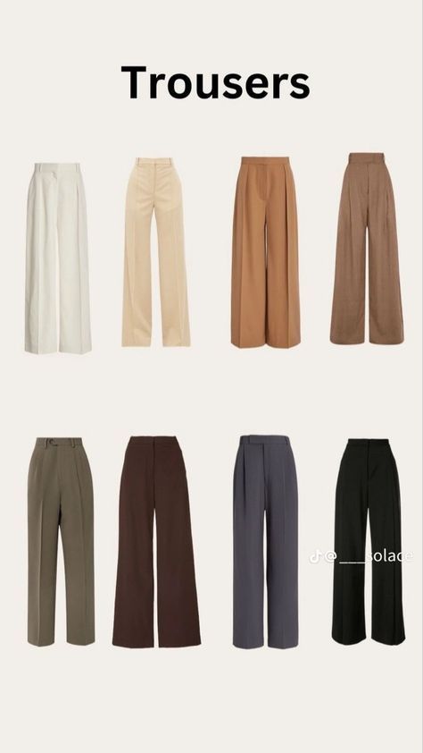 Lose Brown Pants Outfit, Capsule Formal Wardrobe, Formal Pant Designs For Women, Business Casual Trouser Outfits, Formal Capsule Wardrobe Work Outfits, Women Formal Trousers Design, Office Outfits Women Pants, Modest Pants Outfits Classy, Conservative Professional Outfits