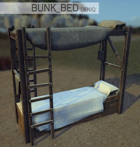 Bunk bed Sims 4 Bunk Bed, Sims 4 Bunk Bed Cc, 4 Bunk Bed, Medieval Bed, 4 Bunk Beds, Double Bunk Beds, Sims4 Cc, Sims 4 Cc Finds, Farmhouse Dining