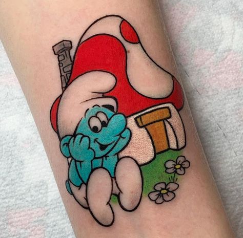 Smurf Tattoos, Fruit Tattoo, Joy Of Living, Cartoon Tattoos, Subtle Tattoos, Popular Tattoos, Tattoo Photos, Birds Tattoo, Tattoo Images