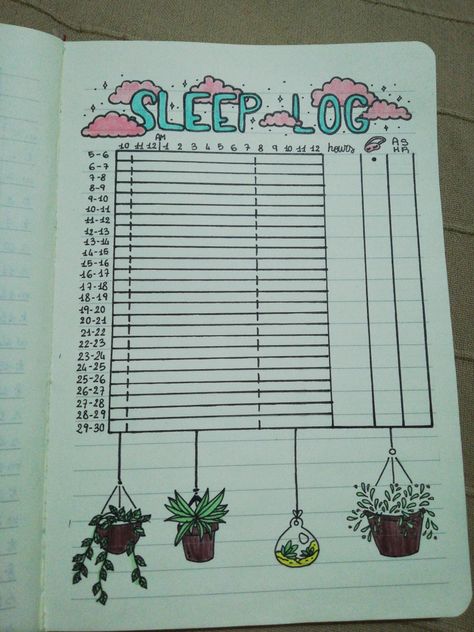 A scheme to track your sleep hours, like, how many hours you sleep, in which range of the night and if you sleep with a mask on the eyes or fall alsleep while using asmr Sleep Log Ideas, Sleep Log Bullet Journal, Bullet Journal Savings, Sleep Log, December Bullet Journal, Books School, Bullet Journal Paper, Journal Books, Bullet Journal Notebook