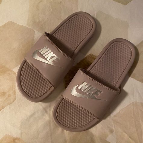 Nike Slides - 9 Nike Slides For Women, Nike Slides Aesthetic, Nike Slippers Women, Sandals Nike, Slides Nike, Nike Flip Flops, Crocs Slides, Nike Slippers, Nike Sandals