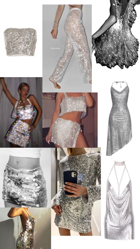 mirrorball inspo #taylorswift #mirrorball #folklore #erastour Metalic Outfits Party, Mirrorball Concert Outfit, Taylor Swift Mirror Ball Outfit, Taylor Swift Eras Tour Outfits Mirrorball, Taylor Swift Concert Outfit Mirrorball, Eras Tour Outfit Ideas Mirrorball, Mirrorball Aesthetic Outfit, Folklore Tour Outfits, Mirror Ball Outfit Ideas