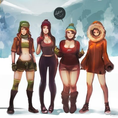 South Park Cosplay, Kenny South Park, Style South Park, South Park Anime, South Park Funny, South Park Characters, South Park Fanart, North Park, Park Art