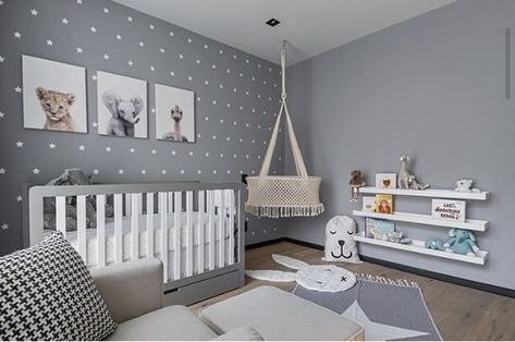 Check Out Nursery Ideas With Grey Furniture (Design Tips & Inspirations) Gray And Blue Nursery, Grey Nursery Ideas, Grey Nursery Furniture, Creative Nursery, Grey Crib, Grey Baby Nursery, Baby Boy Room Decor, Nursery Room Inspiration, Grey Nursery