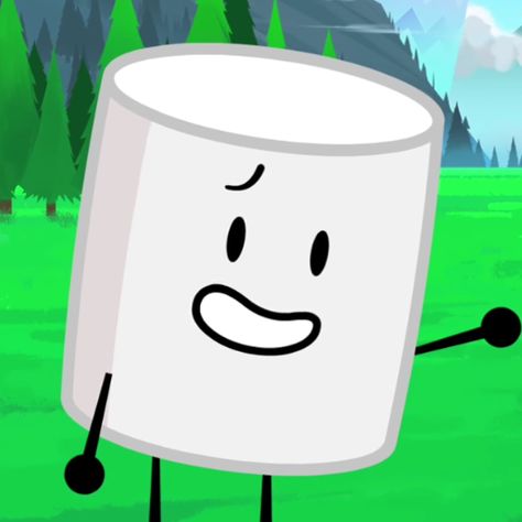 Marshmallow Inanimate Insanity, Marshmallow Ii, Object Mayhem, Inanimate Insanity Icon, Object Show Pfp, Four X, Funny Talking, Words With Friends, Inanimate Insanity