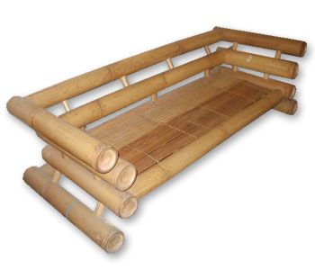 simple bamboo seat Bamboo Decking, Bamboo Sofa, Bamboo Poles, Long Sofa, Bamboo Chair, Cane Furniture, Relaxing Chair, Bamboo Crafts, Bamboo Bedding