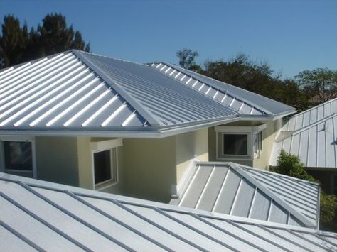 This Mill Finish metal roof in Miami, FL is located in Pinecrest. The homeowner had a metal roof that was improperly installed by an unqualified roofing contractor in Miami, FL only a few years prior and this resulted in leaks in several parts of the home. The homeowner knew that he wanted and needed highly trained professionals who were honest and reliable, so he chose the highest quality roofing contractor in Miami, FL; Istueta Roofing. Metal Roof Coating, Metal Roof Repair, Galvalume Roof, Zinc Roof, Roof Coating, Copper Roof, Steel Roofing, Commercial Roofing, Painting Contractors