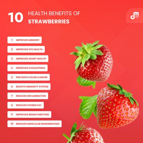 health benefits of strawberries Health Benefits Of Strawberries, Benefits Of Strawberries, Strawberry Benefits, Strawberry Health Benefits, Food Health Benefits, Easy Healthy Eating, Healthy Balanced Diet, Healthy Teas, Healthy Lifestyle Food