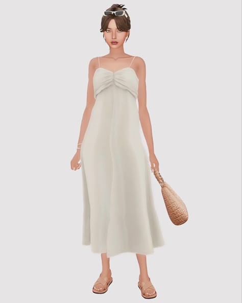 Sims 4 Vanilla Outfits, Sims 4 Cc Clothes Island Living, Sims 4 Cc Coastal Granddaughter, Sims 4 Summer Cc Clothes, Sims 4 Cc Coastal Clothes, Sims 4 Hamptons Cc, Sims 4 Sundress, Clean Girl Aesthetic Sims 4 Cc, Sims 4 Cc White Dress