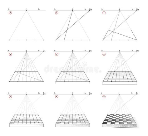 Chess Board Drawing Sketch, Chess Board Reference, Chess Board Drawing Perspective, Chess Board Perspective, Chess Board Sketch, Chess Drawing Illustrations, Chessboard Drawing, Chess Drawing Sketch, Vanishing Point Drawing