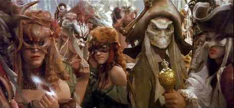 Masquerade ball scene from the movie 'Labyrinth'. Goblin Party, Labyrinth Costume, Labyrinth Tattoo, Labyrinth Ball, Jim Henson Labyrinth, Labyrinth 1986, Labyrinth Movie, Teens Movies, The Goblin