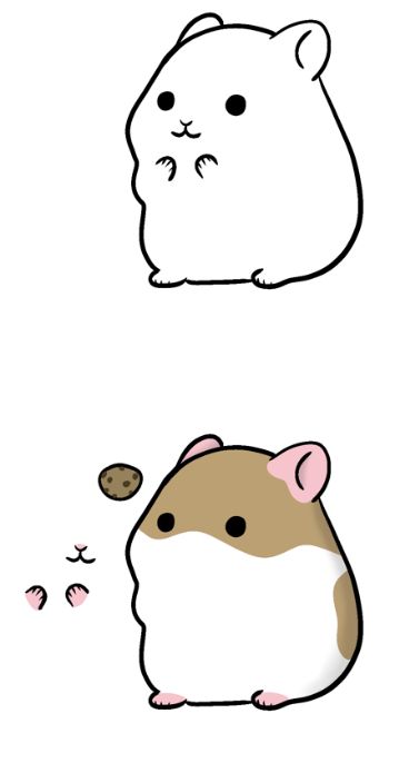 Hamster Paper Doll, Cute Paper Animals, Paper Animal Template, Hamster Drawing, Hamster Kawaii, Paper Cats, Cute Pictures To Draw, Hamster Diy, Animal Templates