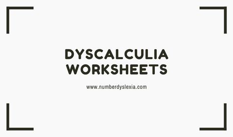 Free Printable Math Worksheets For Dyscalculia [PDF] Calculus Worksheets, Dyscalculia Activities Free Printable, Dyscalculia Worksheets, Dyscalculia Activities, Dyscalculia Quotes, Linear Inequalities Worksheet, Understanding Fractions, Printable Multiplication Worksheets, Multi Sensory Learning