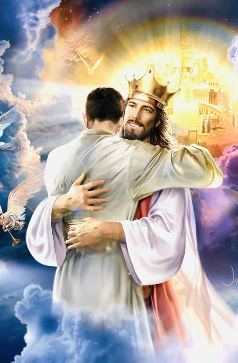 Jesus Our Savior, Jesus Christ Painting, Jesus Artwork, Jesus Christ Artwork, Jesus And Mary Pictures, Jesus Christ Art, Jesus Photo, Bible Pictures, Christ The King