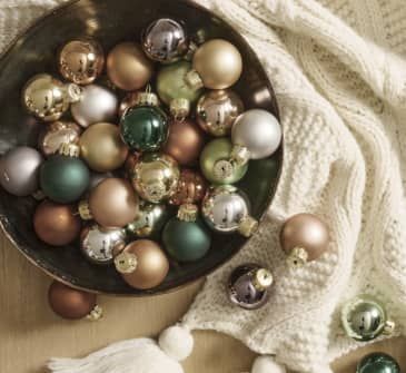 11 Best Places to Buy Holiday Decor: Shop Trees, Ornaments, and More | Apartment Therapy Copper Christmas Decor, Home Christmas Decor, Mini Christmas Ornaments, Silver Christmas Decorations, Christmas Tree Accessories, Shatterproof Ornaments, Miniature Christmas Trees, Ribbon On Christmas Tree, Mini Ornaments