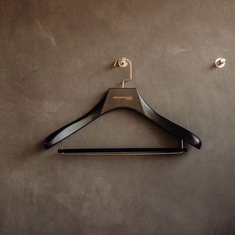 Clothing hangers Instagram Clothing, Clothing Hangers, Shantanu And Nikhil, Black Hangers, Suit Hangers, Velvet Trousers, Wooden Hangers, The Velvet, Metal Hooks