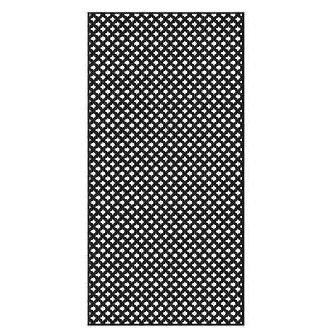 Freedom Black Vinyl Privacy Lattice (Common: 1/4-in x 48-in x 8-ft; Actual: 0.19-in x 47.53-in x 7.92-ft) Privacy Lattice, Vinyl Lattice Panels, Plastic Lattice, Lattice Panels, Decorative Screen Panels, Easy Backyard, Privacy Panels, Vinyl Decor, Black Garden