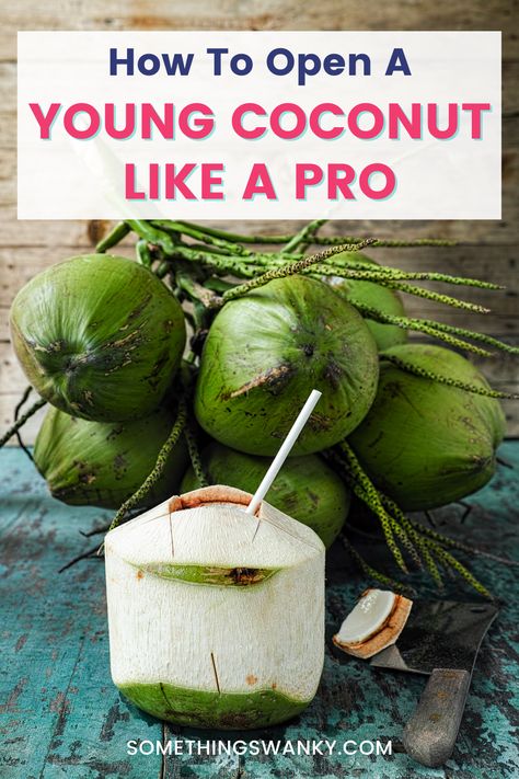 Recipes With Coconut Water, Infused Coconut Water, Coconut Water Drinks, Open A Coconut, Coconut Water Recipes, Sparkling Cocktails, Home Hacks Diy, Coconut Water Benefits, Healthy Nutrition Plan