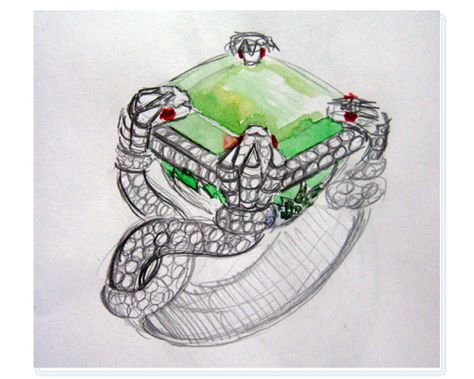 Snake ring sketch Ring Sketch, Jewel Drawing, Jewelry Rendering, Jewelry Knowledge, Art Jewelry Design, Jewellery Design Sketches, Jewerly Designs, Jewelry Illustration, Jewelry Design Drawing