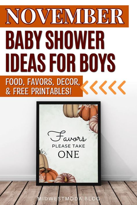 Get inspired with creative fall baby shower ideas that are perfect for boys in 2024! This post covers everything from November Fall themes and cute food ideas to fall-themed games and free printable signs. Whether you're planning a baby shower for a boy or opting for a gender-neutral theme, these ideas will help you create the best late fall celebration. Find everything you need to plan a rustic autumn baby shower today at midwestmoda.blog. Rustic Fall Baby Shower Ideas, Baby Shower Ideas November, November Themes, Pumpkin Decor Ideas, November Baby Shower, Baby Shower For A Boy, Fall Baby Shower Ideas, Fall Baby Shower Themes, Pumpkin Patch Party