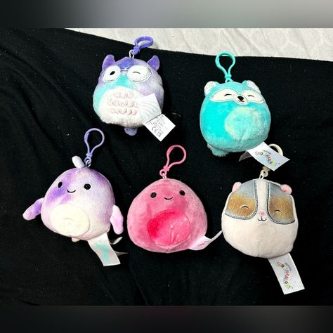 5x Small Squishmallow Keychains Squishmallows Accessories, Keychains, Conditioner, Closet