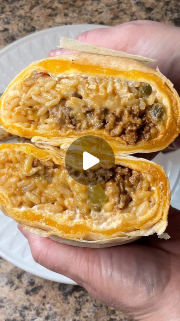 Carman Wilken on Instagram: "We got Taco Bell at home! These Quesaritos were 🔥🔥🔥 #quesaritos #tacobell #wegotfoodathome #copycatrecipe #yum @Old El Paso" Dinner Burrito Recipes, Taco Bell Beef Recipe, Easy Taco Dinners, Taco Meat Recipes Leftover, Taco Bell Copycat Recipes Burritos, Ground Beef Mexican Recipes, Taco Bell Frito Burrito Recipe, At Home Taco Bell Recipes, Five Layer Burrito Taco Bells