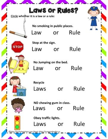 Rules And Laws 2nd Grade, Rules And Laws First Grade, Homeschooling Lessons, Diy Christmas Candy, Rules And Laws, Healthy Halloween Treats, Christmas Centerpieces Diy, Kindergarten Teaching, Fun Christmas Crafts