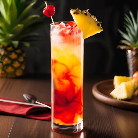 Maui Cocktail Recipe - The Maui cocktail is a sweet, fruity, and refreshing drink with a hint of tartness. The combination of pineapple, orange, and cranberry juices creates a well-balanced and tropical flavor profile, while the coconut rum adds a smooth and creamy finish. Pineapple Screwdriver, Screwdriver Drink, Coconut Rum Cocktails, Maraschino Cherries Recipes, Screwdriver Cocktail, Orange And Cranberry, Mango Rum, Juice Pineapple, Juice Coconut