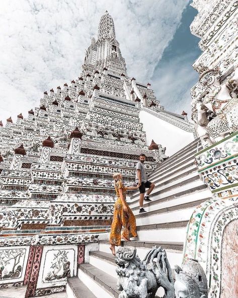 Beautiful Bangkok 💫 Spot: Wat Arun . All thanks to @northsouthtravels  (IG) for such a wonderful shot. . . . #geardoctors         #camping         #adventure         #landscape         #adventuretime         #travel         #trail         #nature        #survival        #explore Bangkok Photos, Thailand Tour, Thailand Pictures, Wat Arun, Thailand Vacation, Thailand Photos, Bangkok Travel, Best Vacation Spots, Ao Nang